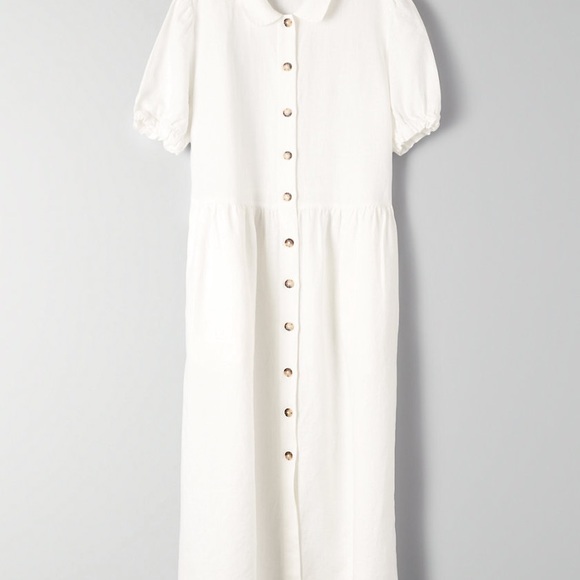 ARITZIA Wilfred Naeva Linen Button Front Dress S - Picture 8 of 16